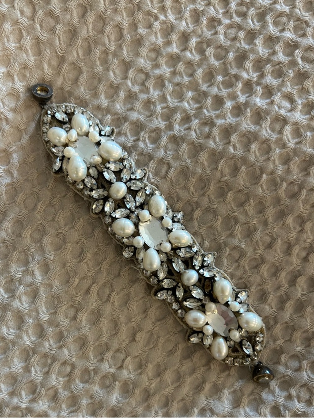 Rankana Khan Pearl & Crystal Bridal Cuff